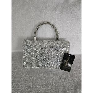 D'Margeaux Satin and Sparkle Evening Bag